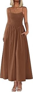 lot 6085 image: PrettyGarden Brown Maxi Dress size S