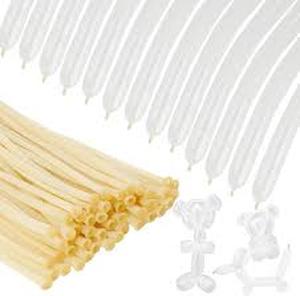 lot 8148 image: Natural Rubber Latex Long Balloons Pack