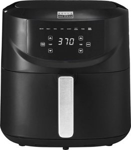lot 1549 image: bella PRO - 8-qt. Touchscreen Air Fryer with Divided Basket - Matte Black