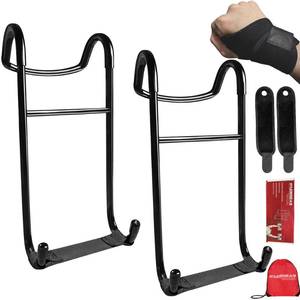 lot 1567 image: Upgraded 2-Pack Mad Spotter Pro 2.0 Dumbbell Hooks, Dumbbell Spotter Hooks with 250 lbs Load for Bench Press, Chest & Shoulder Workouts with Wrist Straps, Storage Bag,Perfect for Hanging Dumbbells