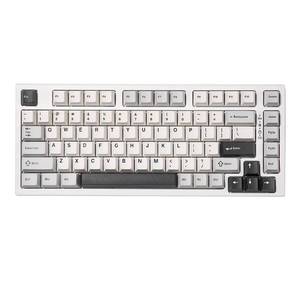 lot 1636 image: YUNZII YZ75 75% Hot Swappable Wireless Gaming Mechanical Keyboard, RGB Backlights, BT5.02.4GUSB-C, Dye Sub PBT Keycaps for LinuxWinMac(Gateron G Pro Yellow, White)