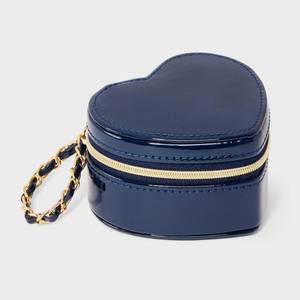 lot 2415 image: Heart Travel Jewelry Organizer - A New Day�� Navy Blue Polyester Storage Box, Adult Use, Compact Design