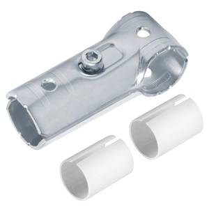 lot 2416 image: eoere 20 Sets T Pipe Connector Tee Clamp Fittings, Fits 34 EMT Conduit with PE Adapter Shims, Also Fits OD 1.000 Round Tube
