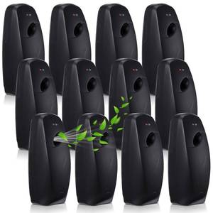 lot 2417 image: Maxcheck 12 Pcs Automatic Air Freshener Spray Dispenser Automatic Spray Dispenser for Bathroom Battery Operated Free Standing or Wall Mounted Restroom Bedroom Sprayer(Black)