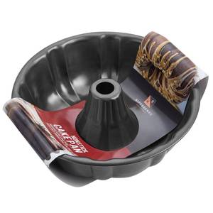 lot 2453 image: KITESSENSU 9 inch Non-Stick Cake Pans, 12 Cups Premium Fluted Pans for baking, Heavy Duty Carbon Steel Tube Baking Mold, Gray