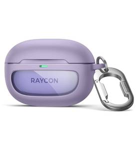 lot 2456 image: SURITCH Case for Raycon Everyday Earbuds (2024 Edition), Shockproof Magnetic Case for Raycon Bluetooth True Wireless in-Ear Buds Headphones, Protective Cover with Magnetic Lid Lock & Carabiner, Purple