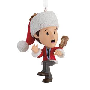 lot 2470 image: Hallmark National Lampoons Christmas Vacation Clark Griswold with Squirrel Stylized Christmas Ornament