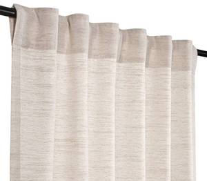 lot 4305 image: HOMIDATE Natural Textured Poly Flax Linen Curtain Panels, 50x96 Inches, Set of 2 - Lightweight Linen Drapes for Living Room, Cotton Linen Flax Fabric, Natural Tones