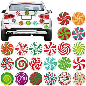 lot 4311 image: JULMELON 22 Pcs Christmas Candy Magnets Refrigerator Car Magnets Magnetic Sticker for Xmas Holiday DIY Decorations Party Favors Supplies