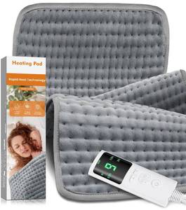lot 4382 image: 17�33 Heating Pad for Back Pain, Electric Heating Pad with 9 Heat Settings & 4 Timers Auto Shut Off, Extra Large Heating Pad for Period Cramps & Sore Muscles, Machine Washable, Dry & Moist Heat