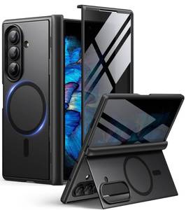 lot 4388 image: BERFY for Samsung Galaxy Z Fold 7 Case with Privacy Screen Protector, Compatible with MagSafeAnti Spy Built-in Hidden Kickstand, Full-Body Shockproof Slim Phone Case for Z Fold 7, Black