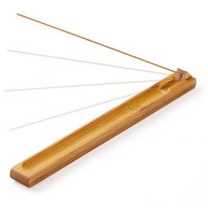 lot 4396 image: Bamboo Wood Incense Holder for Sticks with Adjustable Angle, Incense Burner with Ash Catcher, 9.8 Inches