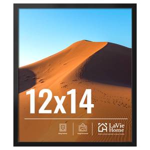 lot 4405 image: LaVie Home 12x14 Picture Frame for Wall Display, 12x14 Black Picture Frame with HD Plexiglas, 12 x 14 Poster Frame 1 Pack, Display Frame for Vertical or Horizontal, Classic Collection