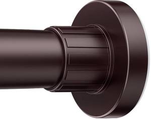 lot 4412 image: Ausemku Shower Curtain Rod 32-80 Inch Adjustable - 1 Inch Diameter Heavy Duty No drill Spring Tension Shower Rod, Non-Slip Rustproof Telescopic Rod for Bathroom, Brown