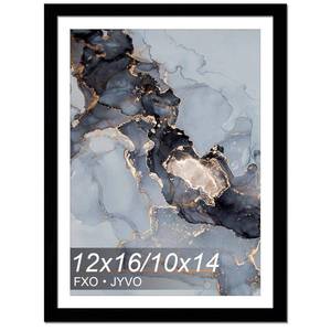 lot 4415 image: Fxojyvo 12x16 Frame Black, Display Picture 10x14 with Mat or 12 x 16 Without Mat, Wall Hanging Large Picture Frame for Diamond Art Painting 30x40cm - 1 Pack