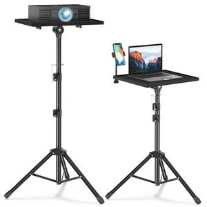 lot 5582 image: Facilife Projector Stand Tripod - Laptop Tripod Projector Stand Adjustable Height 22 to 47 Inch, Projector Tripod Stand, Tripod for Porjector, Projector Stand for Outdoor Movies