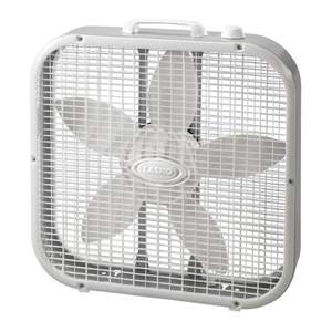 lot 5599 image: Lasko 20  3-Speed Energy Efficient Box Fan  3733  White  New