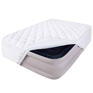 lot 5624 image: Air Mattress Cover Full Mattress Pad, Thick Quilted Mattress Topper Full, Super Soft Breathable and Noiseless Down Alternative Fiber Pillow Top Mattress Pad (15-23 Deep Pocket)