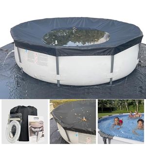 lot 5627 image: SIHAIAN 16 Ft Winter Pool Cover Above Ground Pool Cover, Easy Installation Round Pool Cover Protector, Round Hot Tub Cover Ideal for hydrophilic and Dustproof Trampoline Cover