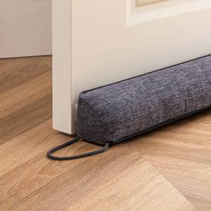 lot 5669 image: Sunolga 38 Linen Door Draft Stopper Blocks Hot and Cold Air with Removable Washable Cover for Bottom of Door, All-Season Seal for Noise, Wind, Door Sweep for Gaps Up to 3, Home Essentials, Black