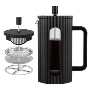 lot 6264 image: wedrink French Press Coffee Maker 34OZ, Heat Resistant Borosilicate Glass CarafeTea Maker Coffee Press Frother Brewer (1000ml)