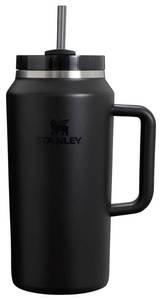 lot 6297 image: STANLEY Quencher H2.0 Tumbler with Handle & Straw 64 oz  Flowstate 3-Position Lid  Large Capacity for Travel & Sports  Insulated Stainless Steel Cup  BPA-Free  Black 2.0