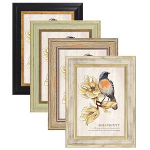 lot 6302 image: AAQ 4 Pack 4x6 Picture Frame - Picture Frames with HD Plastic Cover,Photo Frame for Wall & Tabletop Picture Frames