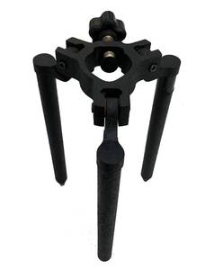 lot 6318 image: Mini Prism Tripod, Aluminum 10 Legs Mini Bipod Tripod Accepts Prism Pole Survey Pole OR Surveying Prism & Prism Rod