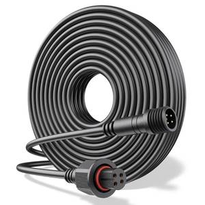 lot 6320 image: HIQCVOU 10Ft Extension Cable for Govee Outdoor Spot Lights, IP67 Waterproof Extension Cord Compatible with Govee ����H7094 ��H7093, H7066 H7065, 4-Pin Replacement Cable for Patio, Backyard, Balcony