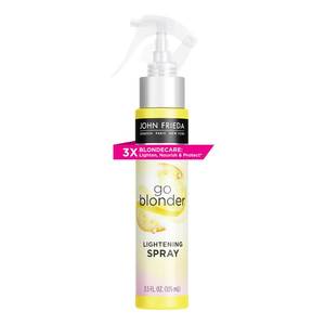 lot 6323 image: John Frieda Go Blonder Lightening Spray, Controlled Hair Lightener to Gradually Lighten Hair, with Citrus and Chamomile BlondMend Technology, 3.5 Oz