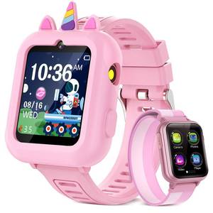 lot 6334 image: Smart Watch for Kids Girls Gift Age 3-12 with 39 Games Alarm Clock Camera Video Music Player Pedometer Flashlight 1224 hr HD Touch Screen Kids Smart Watch Birthday Toys for Girls Ages 4 5 6 7 8 9 10