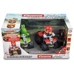 lot 7481 image: Carrera RC Mario Kart Quad Twin Pack - Mario and Yoshi