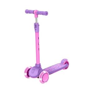lot 7484 image: Jetson Gem Learn & Grow Kick 3-Wheel Kick Scooter - PurplePink Adjustable Handlebar, LED Lights