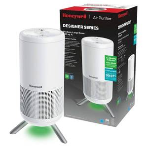 lot 7490 image: Honeywell Designer Series HEPA Tower White HPA830W Quiet Operation, Filter Change Indicator, 800-1000 sq. ft. Coverage