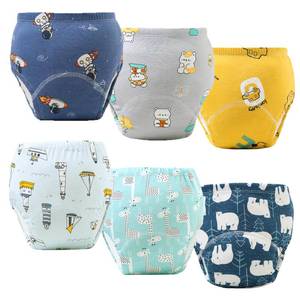 lot 8272 image: Training Pants Potty Training Underwear for Boys Girls,Toddler Potty Pants for 2T-6T,Soft Absorbent & Leak-Proof with Characters, 100% Cotton Washable (6PCS,M)
