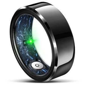 lot 8299 image: Smart Ring for Women Men, Fashion Minimalist Fitness Ring & Sleep Tracker Ring with Heart Rate, SPO��,Blood Pressure,5ATM Waterproof Health Ring, No Subscription,Men Gift for Women(Size 8,Black)