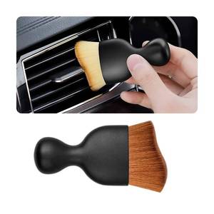 lot 8311 image: Blilo Car Interior Detailing Brush, Auto Soft Hair Cleaning Brushes, Curved Dirt Dust Collectors, Removal Tool for Dashboard Air Conditioner Vents Leather, Scratch Free (Dark Brown1PCS) 5pk