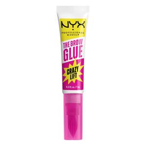 lot 8362 image: NYX PROFESSIONAL MAKEUP The Brow Glue Crazy Lift, Brow Lamination Gel with 16HR Strong Hold & Built-In Styling Comb - Clear Eyebrow Gel
