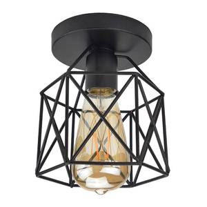 lot 11081 image: Lysed E26 E27 Retro Black Industrial Light Fixture,Vintage Flush Mount Ceiling Light,Mini Metal Rustic Ceiling Lamp for Porch Hallway,Kitchen,Stairway,Farmhouse Light