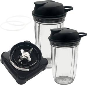 lot 11096 image: Sduck 32oz & 24oz cup with lid and Blade Motor Base Nutri Ninja Replacement Parts for Ninja BL700 BL701 1200 NJ600 NJ602 NJ600WN BL701WM