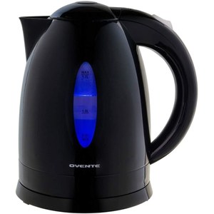 lot 13444 image: Ovente Electric Kettle 1.7 Liter Cordless Hot Water Boiler  1100W with Automatic Shut-Off and Boil Dry Protection  Fast Boiling BPA-Free Portable Instant Heater for Making Tea  Coffee Black KP72B