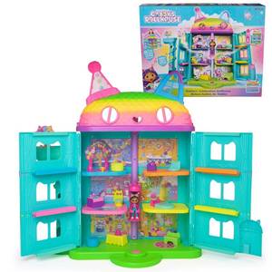 lot 13450 image: Gabbys Dollhouse 15pc Rainbow Themed Celebration Dollhouse