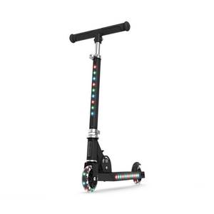lot 13452 image: Jetson Jupiter 2.0 Kids Kick Scooter with LED Lights - Black Aluminum Frame, Adjustable Handlebar