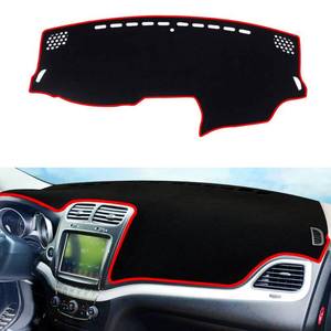 lot 13501 image: YOFAMO Dashboard Cover Dash Cover Mat Pad Carpet Custom Fit for Dodge Journey 2011-2020 for Fiat Freemont 2010-2016 Accessories Anti-Skid Center Console Protector Cover Mat(Red Edge)