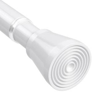 lot 14131 image: White Tension Curtain Rod 30 to 64 Inch,Adjustable Curtain Rod,Shower Tension Curtain Rod No Drilling,78 Spring Curtain Rods for Windows Closet Doorway Door