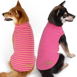 lot 14161 image: KYEESE 2Pack Dog Sweater Warm Dogs Clothes Turtleneck Dog Sweaters for Medium Dogs Girl Soft Pet Coats Turtleneck Pets Sweatshirt