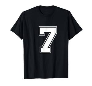 lot 14164 image: Fun Seven Meme Design T-Shirt size medium