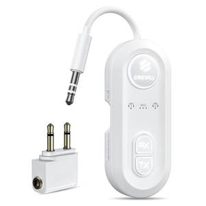 lot 14186 image: Upgraded Bluetooth 5.4 Transmitter Receiver, Airplane Bluetooth Adapter with Qualcomm aptX Adaptive, Supports 2 AirPodsHeadphones, Wireless Audio Transmitter for TV, Travel, Car & Gym, Cable Storage