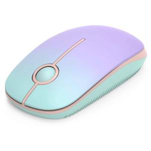 lot 14187 image: Unipows Wireless Mouse - 2.4G Slim Portable Computer Mouse with Nano Receiver, Less Noise Mobile Optical Mice for Notebook, PC, Laptop, Desktop (Gradient Mint Green)