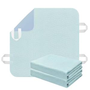 lot 14191 image: 2 Pack Bed Pads for Incontinence Washable Positioning Bed Pad with Handles, Reusable Underpads Absorbent with 4-Layer Waterproof Underpads for Incontinence, Elderly Bedridden (34�36 Inch - 2 Pack)